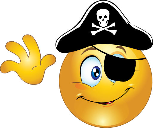 Pirate Smiley Emoticon - Smiley (512x427)
