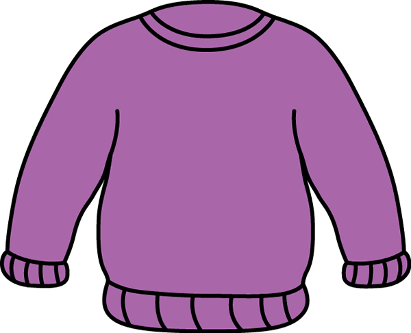 Purple Sweater Clip Art - Jumper Clipart (600x486)