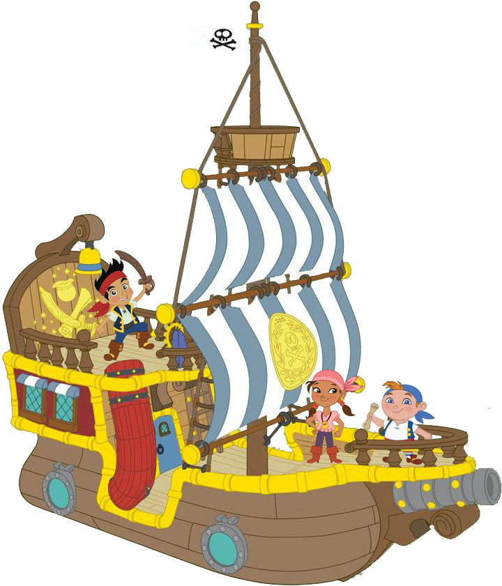 Jake Pirate Ship Clipart - Bucky Jake And The Neverland Pirates (737x861)