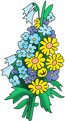 Free Flower Clipart Bouquet - Flower Bouquet (295x507)