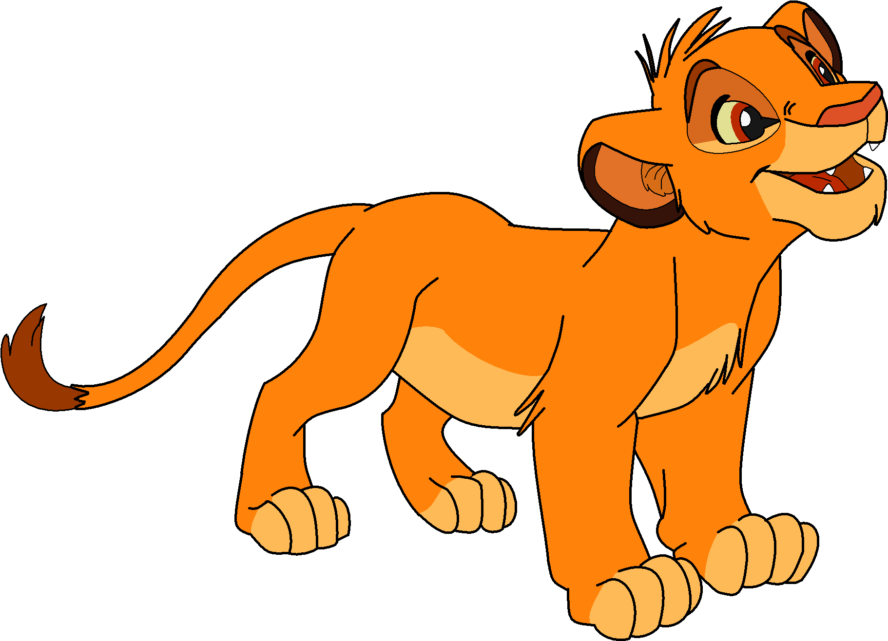 Comics Clipart Simba - Simba Png (2000x1407)