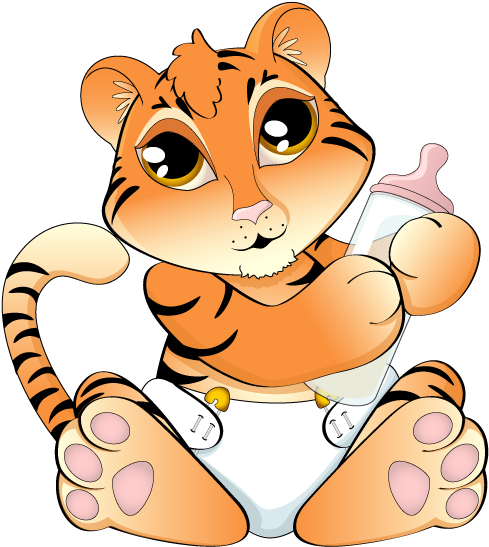 Tiger - Clipart - Tiger Clip Art (523x600)