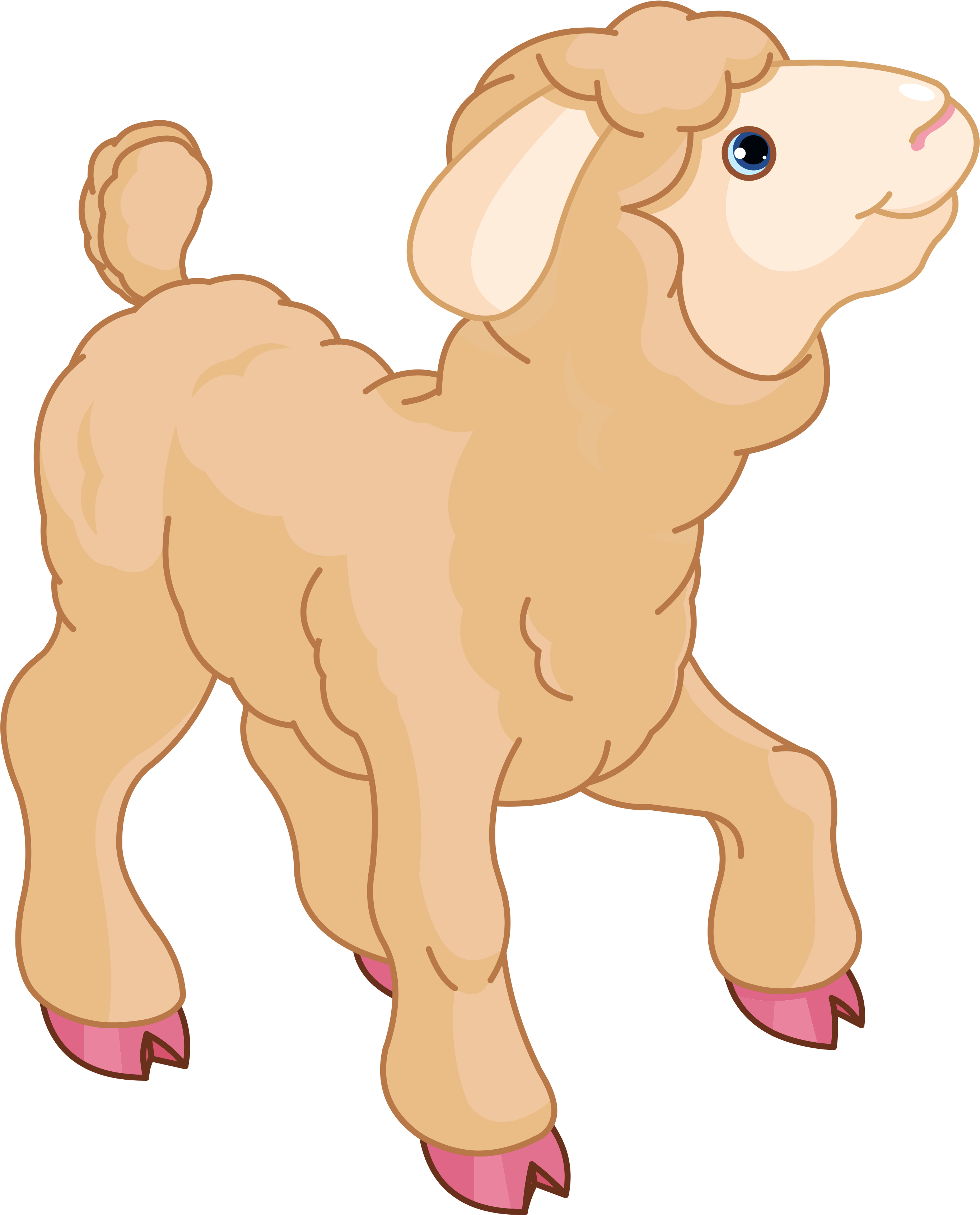 Little Lamb Clipart Clipart Kid - Lamb And Sheep Clipart (2970x3603)