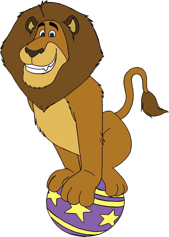 Circus Lion Clipart - Madagascar 3: Europe's Most Wanted (703x985)