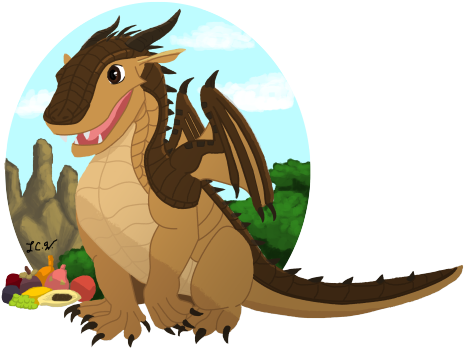 Apperence - Wings Of Fire Baby Mudwing (500x364)