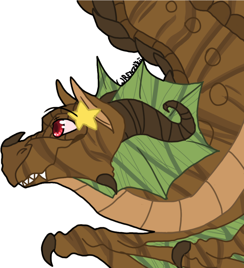 Treewood The Rainwing By Wrenziikii - Cartoon (870x918)