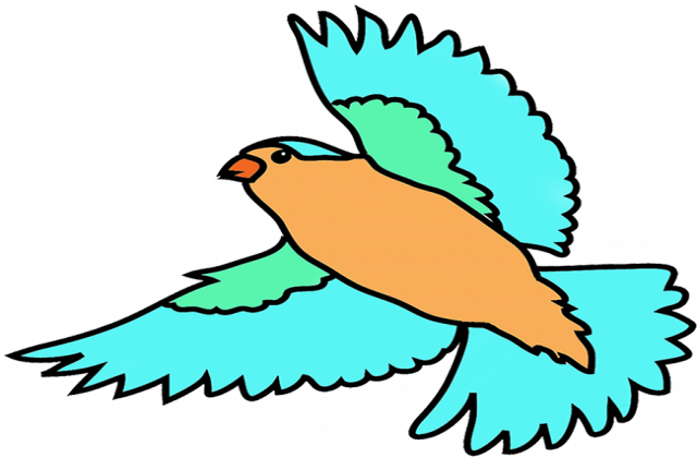 Bird Flying Clipart - Flying Bird Clipart Png (640x420)