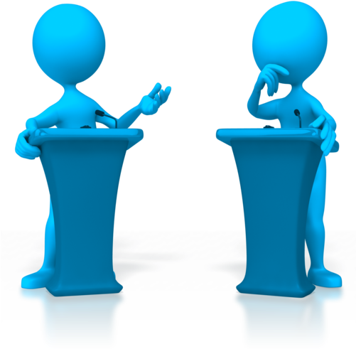 Politics Clipart Student Debate - Debating Clipart (500x500)