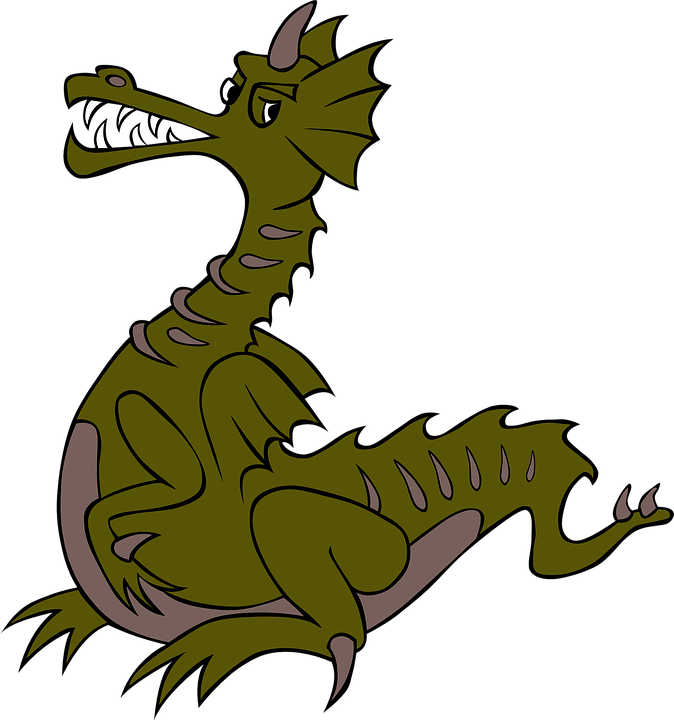 Free Dragon Clipart 12, - Green Dragon Cartoon Png (674x720)