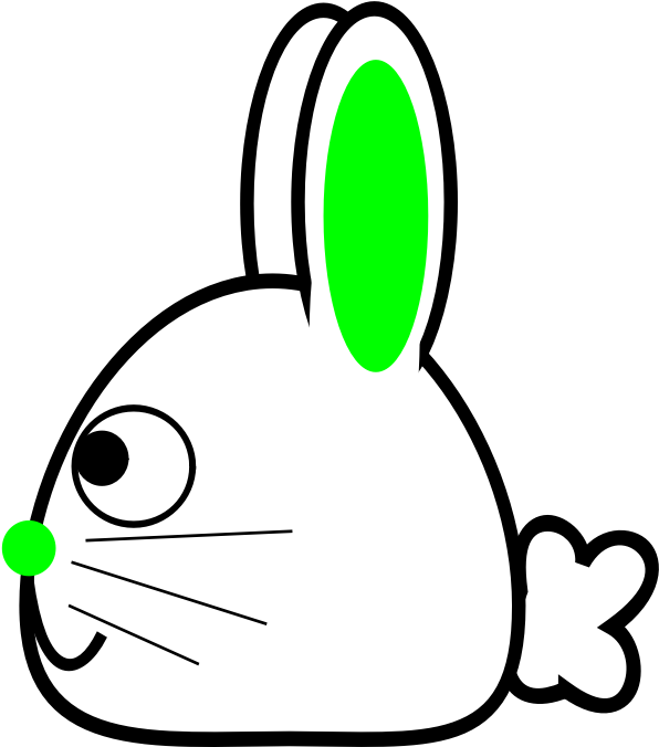 Spring Bunny - Spring Rabbit Clippart (800x800)