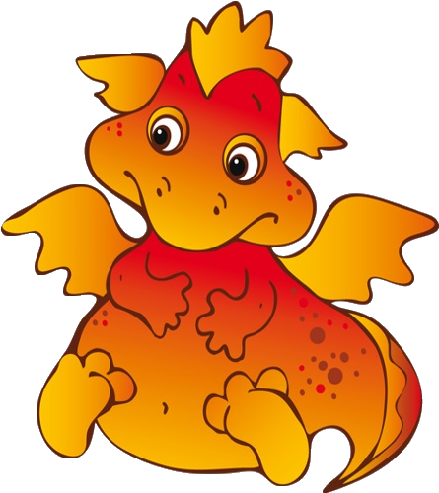 Cute Cartoon Dragons With Flames Clip Art Images Are - Cute Baby Clip Art Clear Background (500x500)