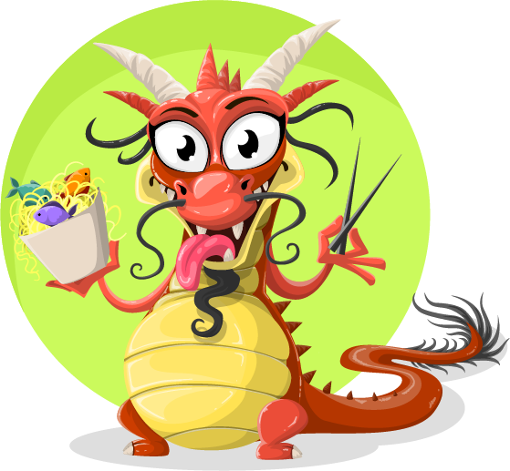 Chinese Dragon Clipart Cute - Cute Chinese Dragon Cartoon (559x517)