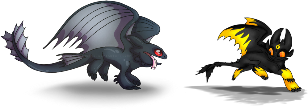 Collab With Night Fury Fire By Grimmartworks - Night Fury Fanart (1024x406)