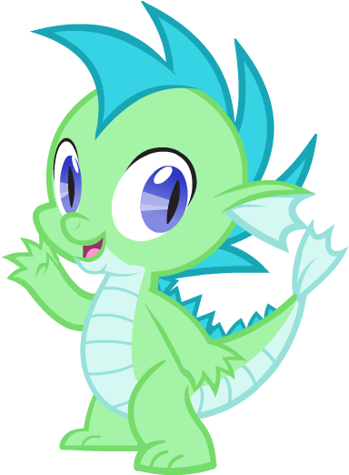 David The Water Dragon - Baby Dragon Mlp (390x521)