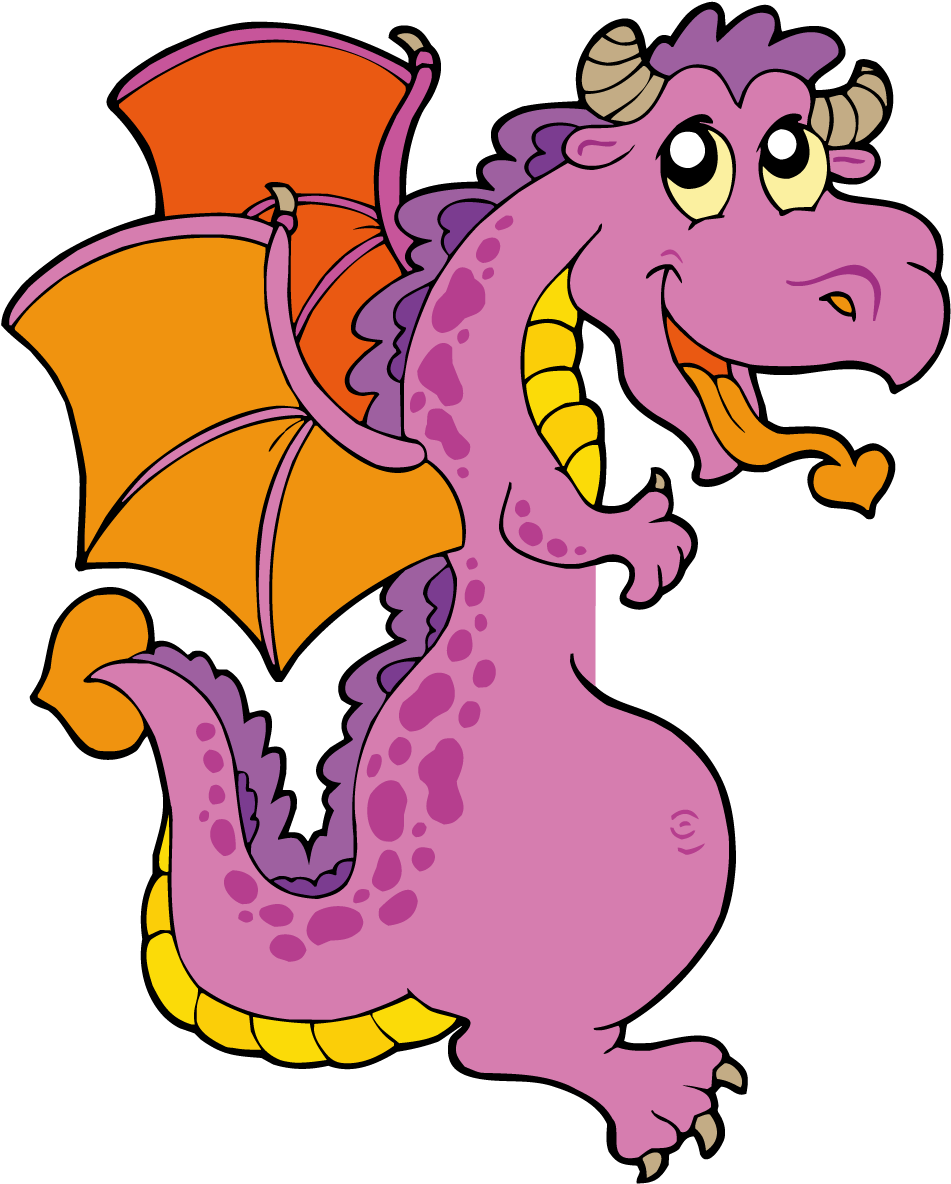 Cartoon Dragon Illustration - Cartoon Dragon Illustration (1276x1276)