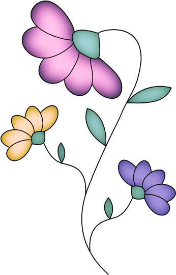 Art Flowers, Flower Art, Flower Clipart, Drawing Ideas, - Clip Art (852x1248)