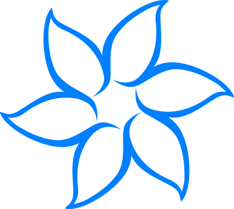 Metal Spring Cliparts 6, Buy Clip Art - Flower Clip Art Black And White (805x720)