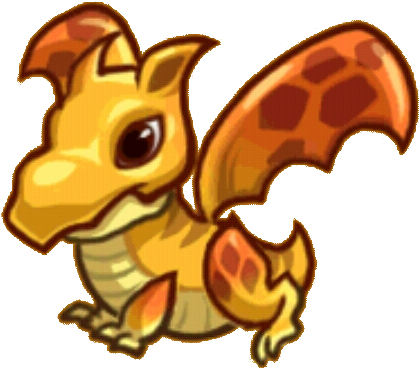 Baby Wind-fire Dragon - Cartoon (449x422)