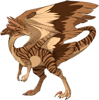 Monocolor Dirt Dragons Mono Anything In The Brown Range, - Flight Rising Circuit Gene (350x350)