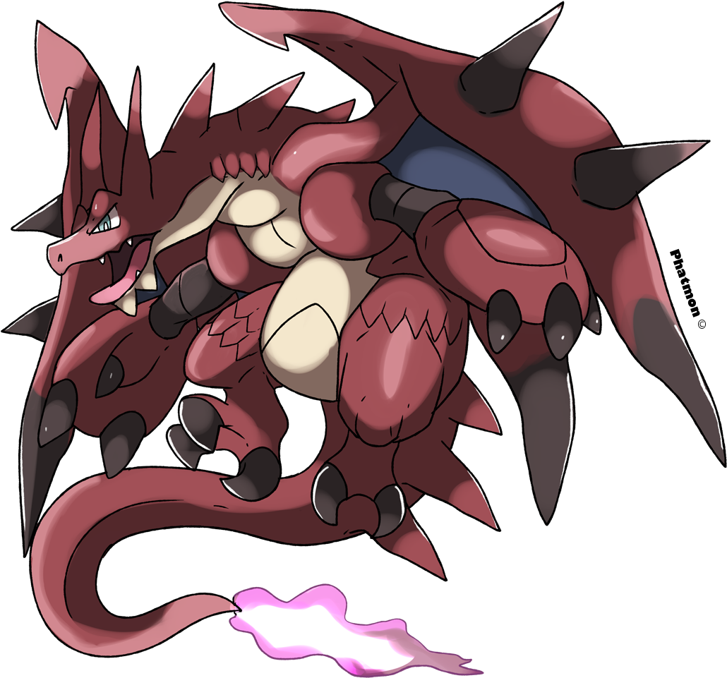 Alolan Charizard By Phatmon Alolan Charizard By Phatmon - All Types Of Charizard (1050x1050)