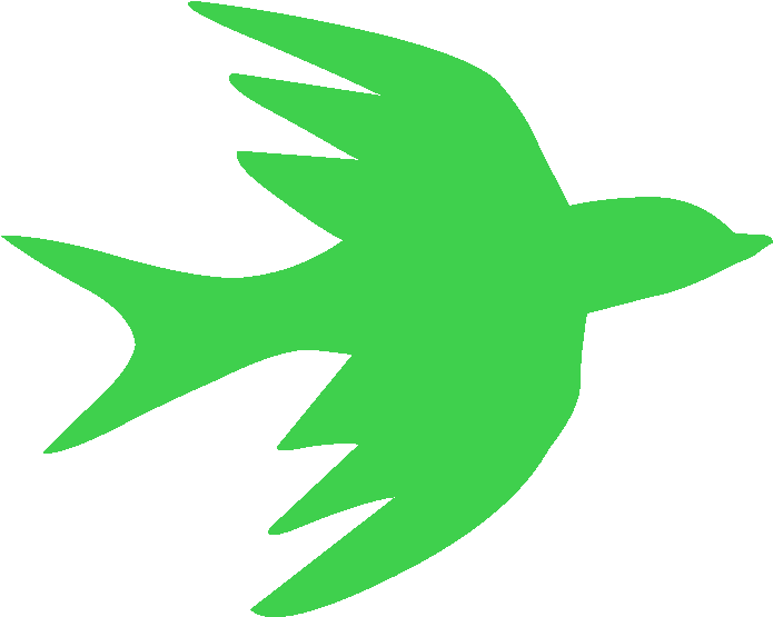 Swallow Bird Silhouette - Bird Clipart (828x828)