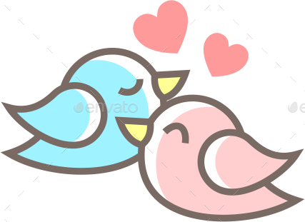 Love Birds - Love Birds Png (427x311)