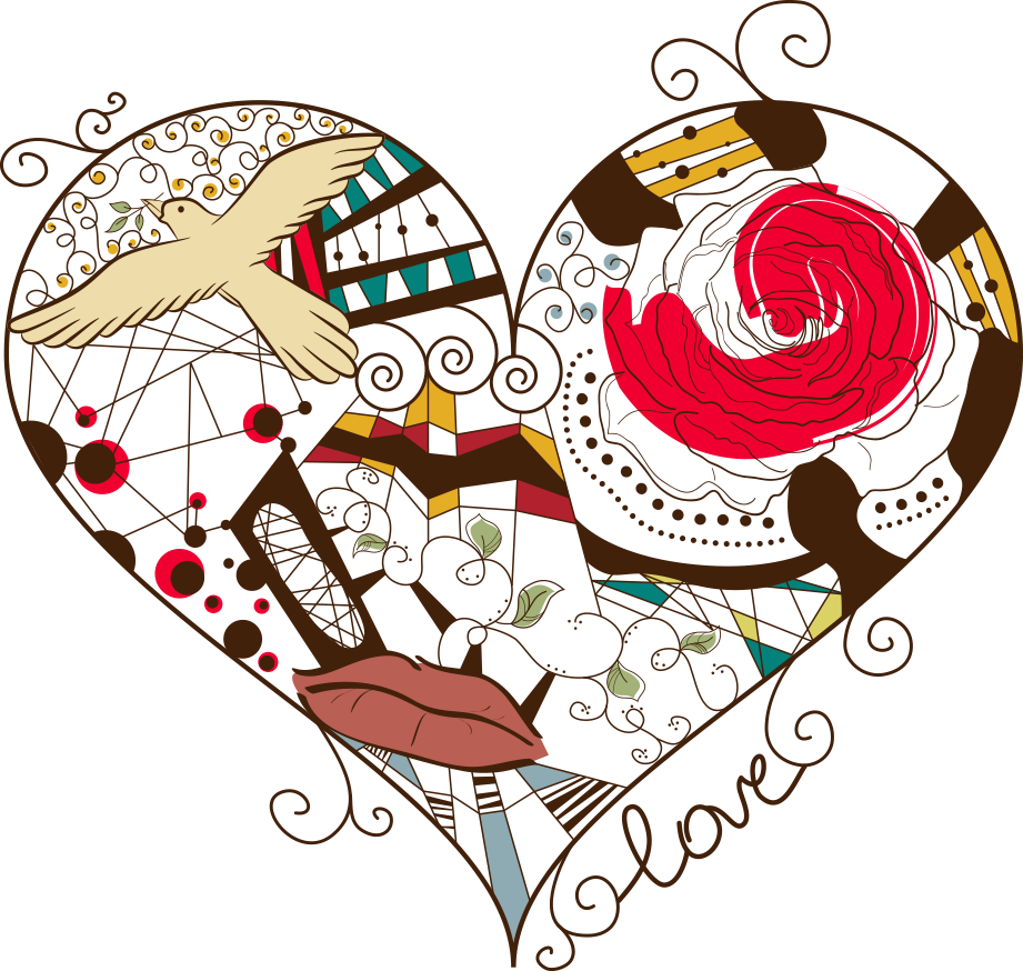 Heart Abstract Art Royalty-free Clip Art - Heart Abstract Art Royalty-free Clip Art (921x874)