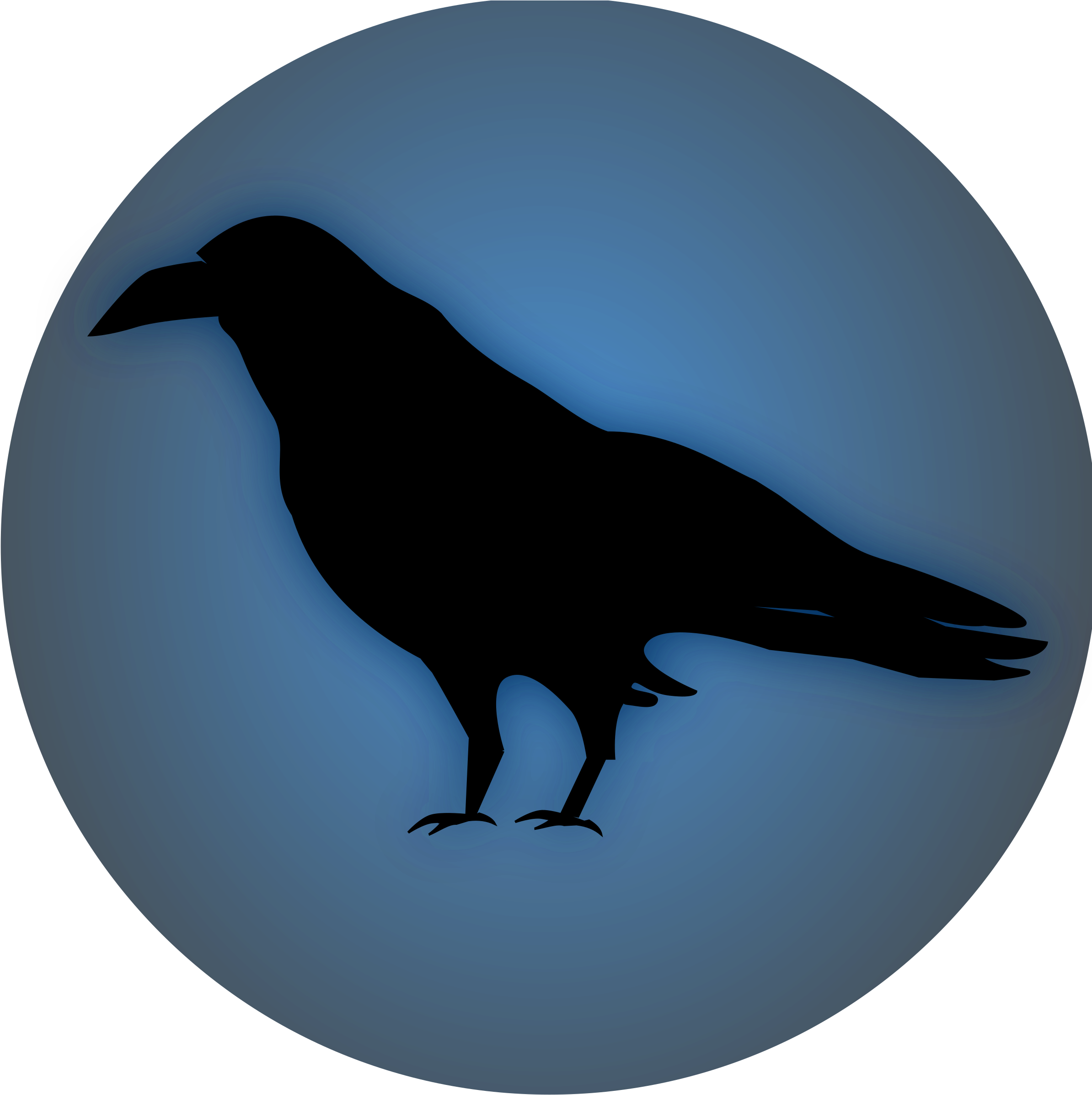 Winsome Clip Art Raven Medium Size - Raven Icon (2400x2400)