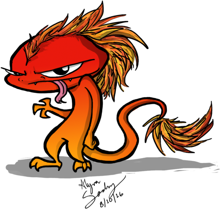 Firedragon By Awesomeaartvark Firedragon By Awesomeaartvark - Cartoon (868x920)