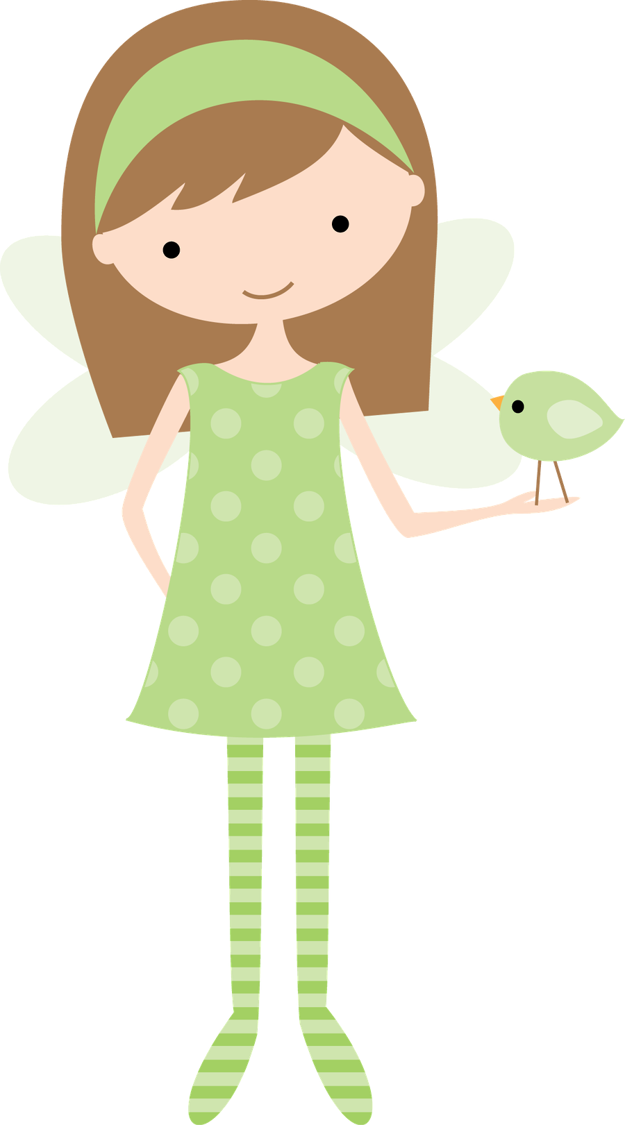 Fairies And Birds Clip Art - Selma Bueno Altran Minus (900x1621)