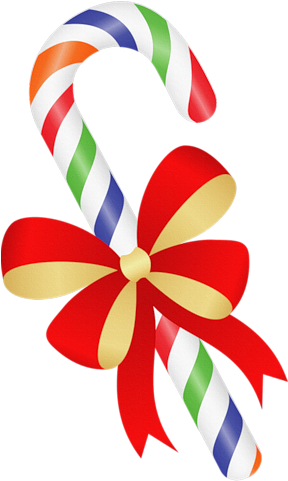 004 - Christmas Candy Cane Clipart (287x500)