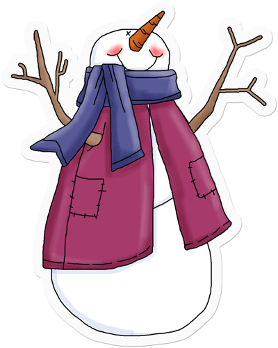 Ds Arcticlicious Snowman - Snowmangreetings Round Ornament (400x500)