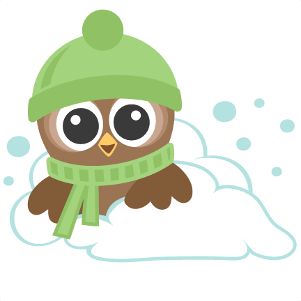 Winter Owls Svg Scrapbook Cut File Cute Clipart Files - Owl Clip Art Winter (432x432)
