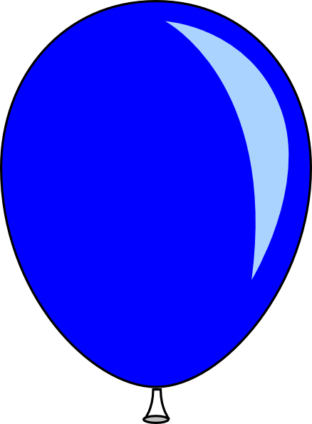 Single Balloon Clipart (438x594)