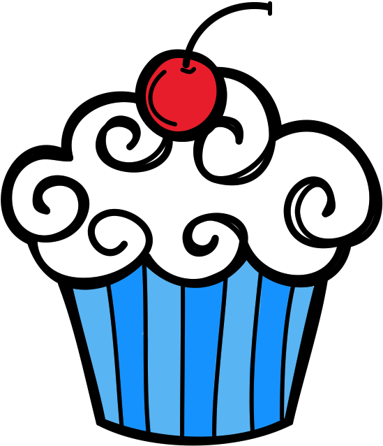 Winter Clipart Cupcake - Sight Word Coloring Sheets (597x770)