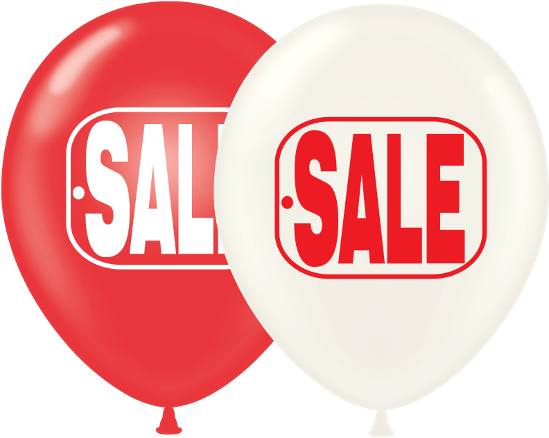 Custom Imprint Ballons Balloon Dealer Sells Giant Sky - 17" Sale Tag (blue & White) - Mylar Balloons Foil (800x800)