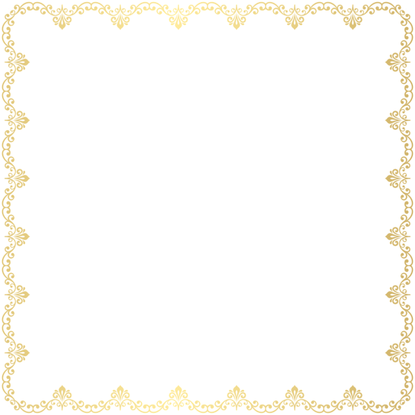High Quality Images, Art Images, Chalkboard, Clip Art, - Gold Art Deco Frame Png (600x600)