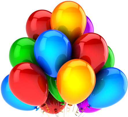 We Have Moved - 3d Birthday Balloons Png (498x420)