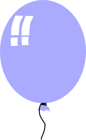 Purple Baloon Clip Art At Clker - Balloon Clip Art (366x596)