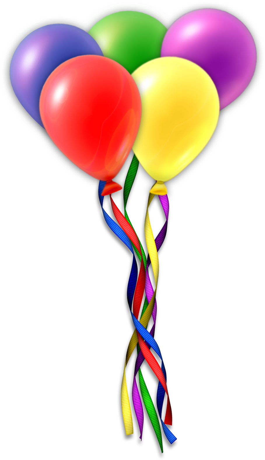 Watercolor Set For Holiday,birthday Balloons, Flags, - Balloons Png Transparent Background (1065x1704)