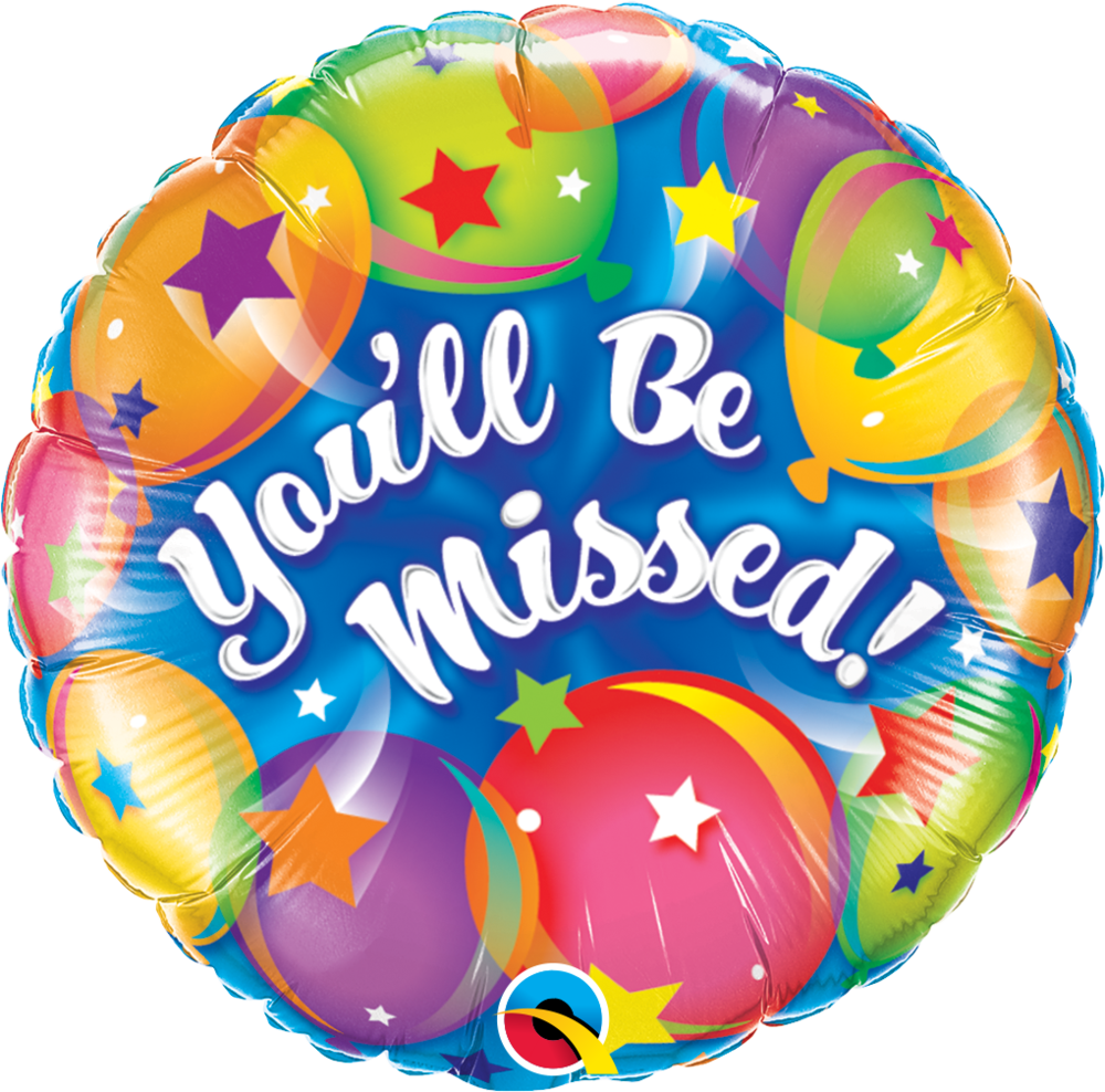 Qualatex You'll Be Missed Foil Balloon - Goodbye And Good Luck (1000x988)