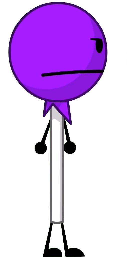 Lollipop 2 - Battle For Dream Island Purple (592x1047)