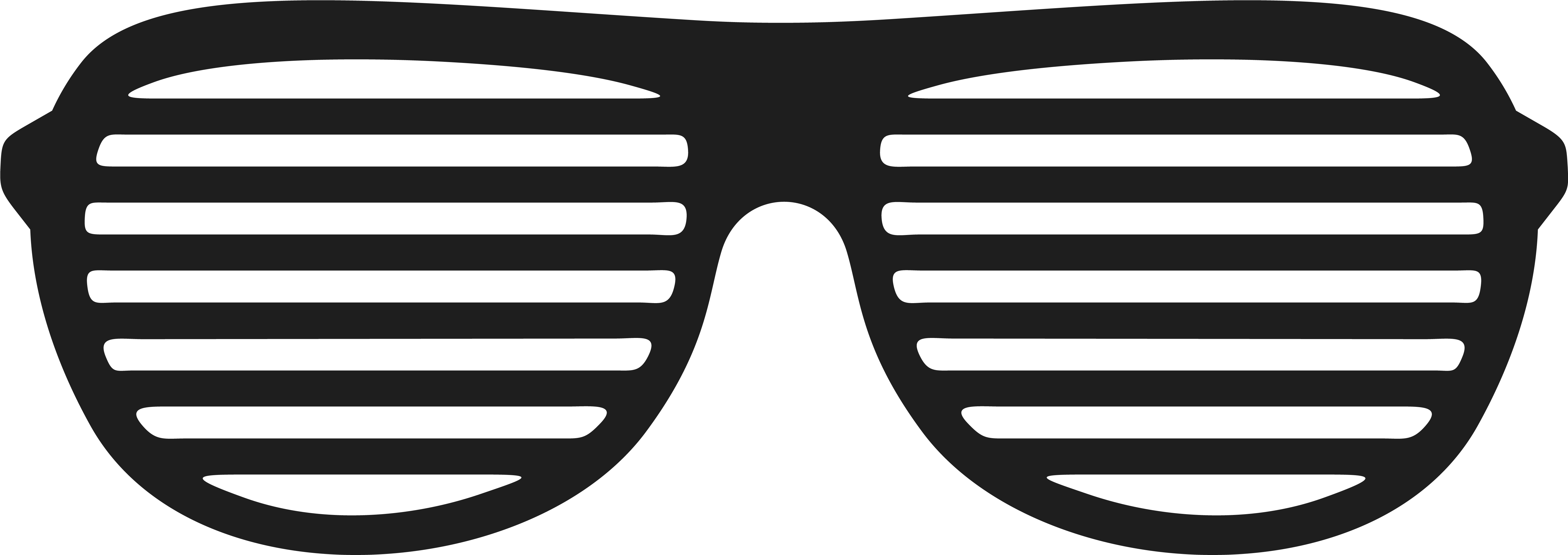 Goggles Clipart Transparent - Shutter Shades Clip Art (5914x2169)