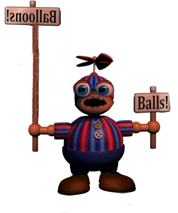 Balon Boy - Fnaf 2 Balloon Boy Full Body (379x442)