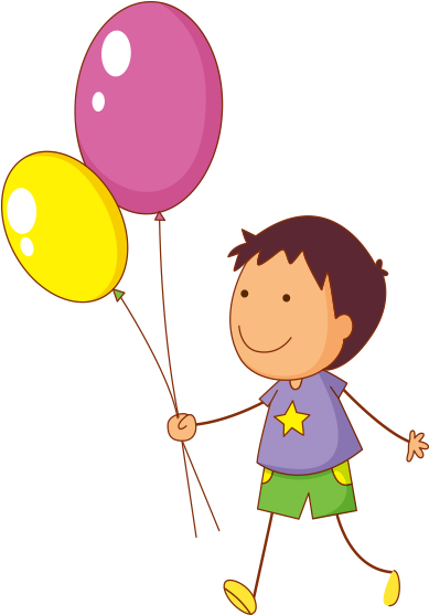 Elinde Balon Olan Tel Çocuk - Cartoons Children (450x600)