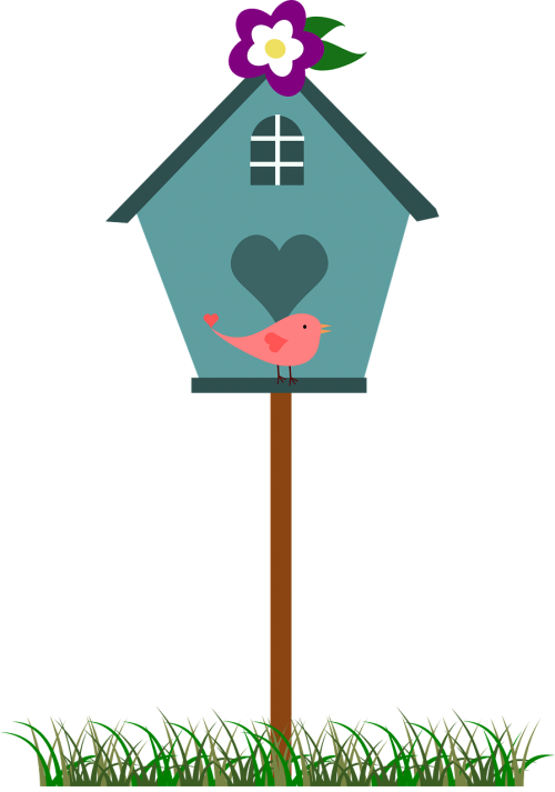 Birdhouses Clipart Free Image On Pixabay Birdhouse - Birdhouse Clip Art (500x713)