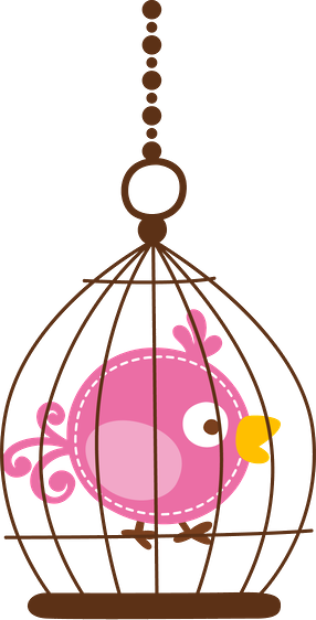 Bird Cagebird Housesclip Artwall - Illustration (286x562)
