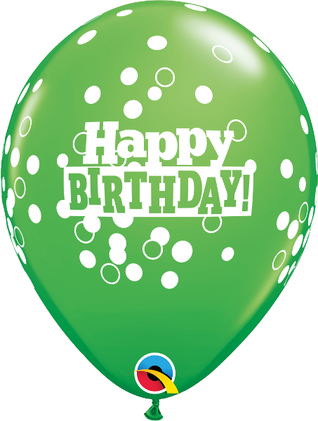 Birthday Confetti Dots - 70-a-round Birthday Latex Balloons, Pack (453x600)