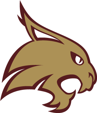 #113 Texas State Bobcats - Texas State Bobcat Logo (375x375)