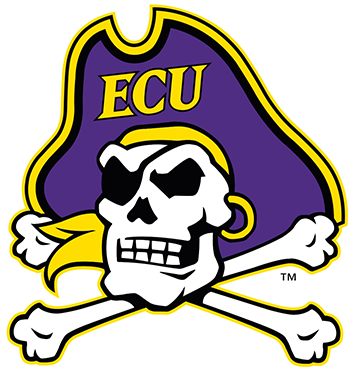 #50 East Carolina Pirates - East Carolina University Logo (375x375)